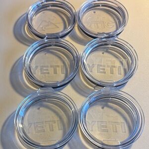 Yeti, Rtic, and other Transparent Tumbler Lids Set of 6